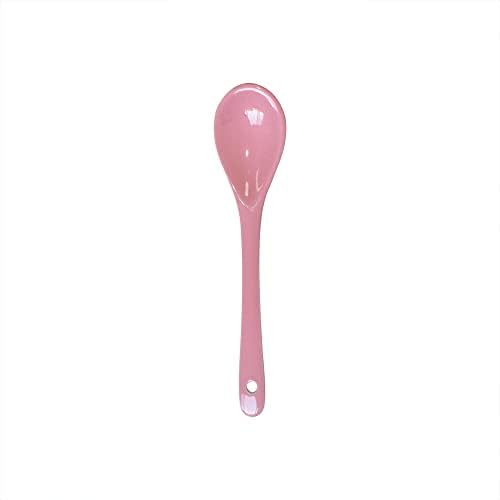 Pirhosigma 8 Color Porcelain Egg Spoons Ceramic Spoons 5 inch Coffee Dessert Yogurt Tea Milky Tea
