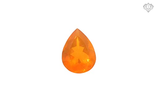 Rare ! Natural Pear Faceted Mexican Opal 0.76 Cts Loose Gemstone 8.0X6.0Mm Cut Stone For Jewelry #TOP6