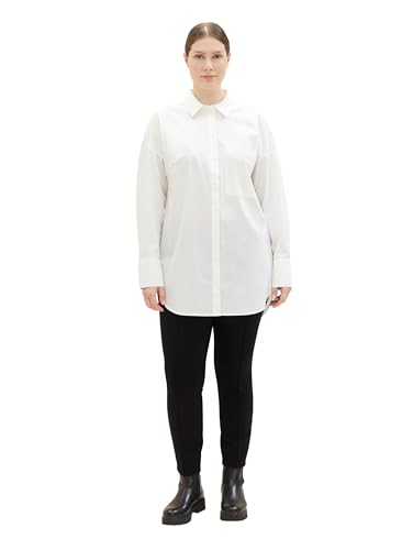 Pantalón plussize mujer de vestir Tom Tailor 1038822 elástico corte recto tallas grandes