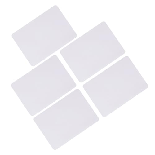 LOLIPPYY 5個 木製フレームレスホワイトボード 両面使用可能 丸角 設計 早期教育用描画ボード 向け携帯型メッボード