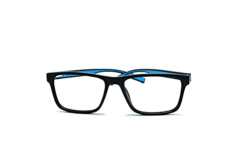 Óculos Armação Masculino Com Lentes Sem Grau Jc-1024 Cor: Preto-Azul