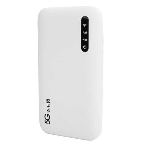 Router Hotspot WiFi 6 e 5G con Slot per Scheda SIM, Porta Ad Alta velocità per 6 Dispositivi, Hotspot WiFi Portatile da 6100 MAh per Tablet, Viaggi Facili