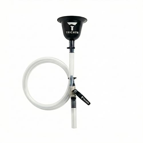 TRICHTR Striker Premium Bierbong & Biertrichter mit Edelstahl-Kugelhahn Beer Bong für JGA Festivals & Partys 1L Fassungsvermögen Hochwertige Verarbeitung & Perfekter Durchfluss