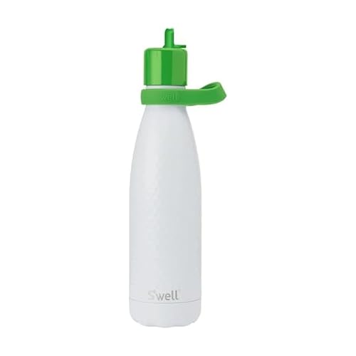 S'well Stainless Steel Water Bottle with Flip Straw Cap and Handle, 17oz, Hole In One, Triple Layered Vacuum Insulated Containers Keeps Drinks Cold for 36 Hours and Hot for 10, Perfect for On the Go