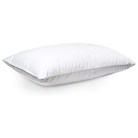 Zisa Dreams Luxury Collection Down and Feather Pillow | Hypoallergenic, Extra Loft for Best Head/Neck Support, 100% Dual-Layered Cotton | Standard Cover