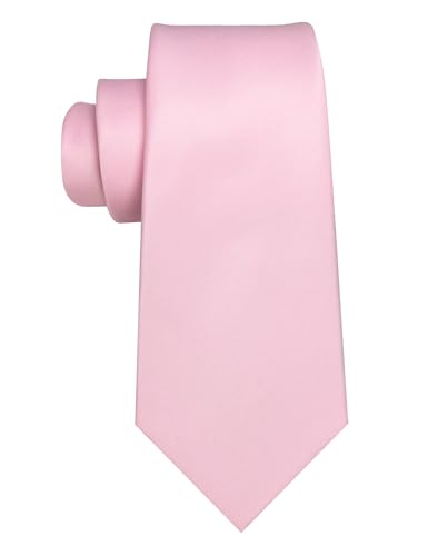 Image of JEMYGINS Solid Color Tie Mens Necktie for Business and Wedding