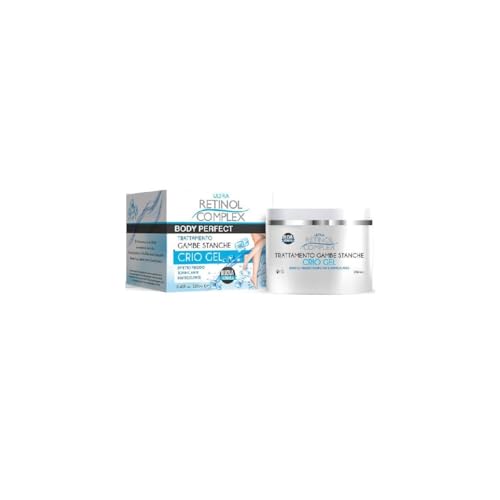 Crio - Gel para piernas cansadas efecto frío, tonificante, refrescante, 250 ml Retinol Complex