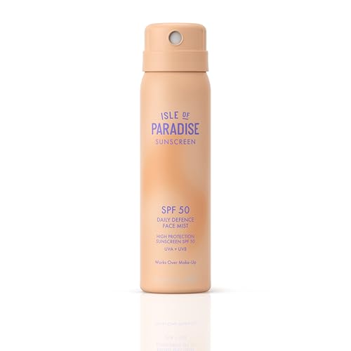 Isle of Paradise Daily Defense SPF 50 Face Mist 59ml – Makeup-Setting Face Sunscreen Spray with Niacinamide & Cica – Invisible, Weightless, Radiant Finish – Vegan, Reef-Safe, All Skin Types - Image 3