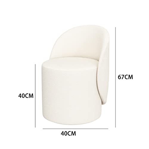 Taburete de maquillaje giratorio de alta gama para tocador elegante 4