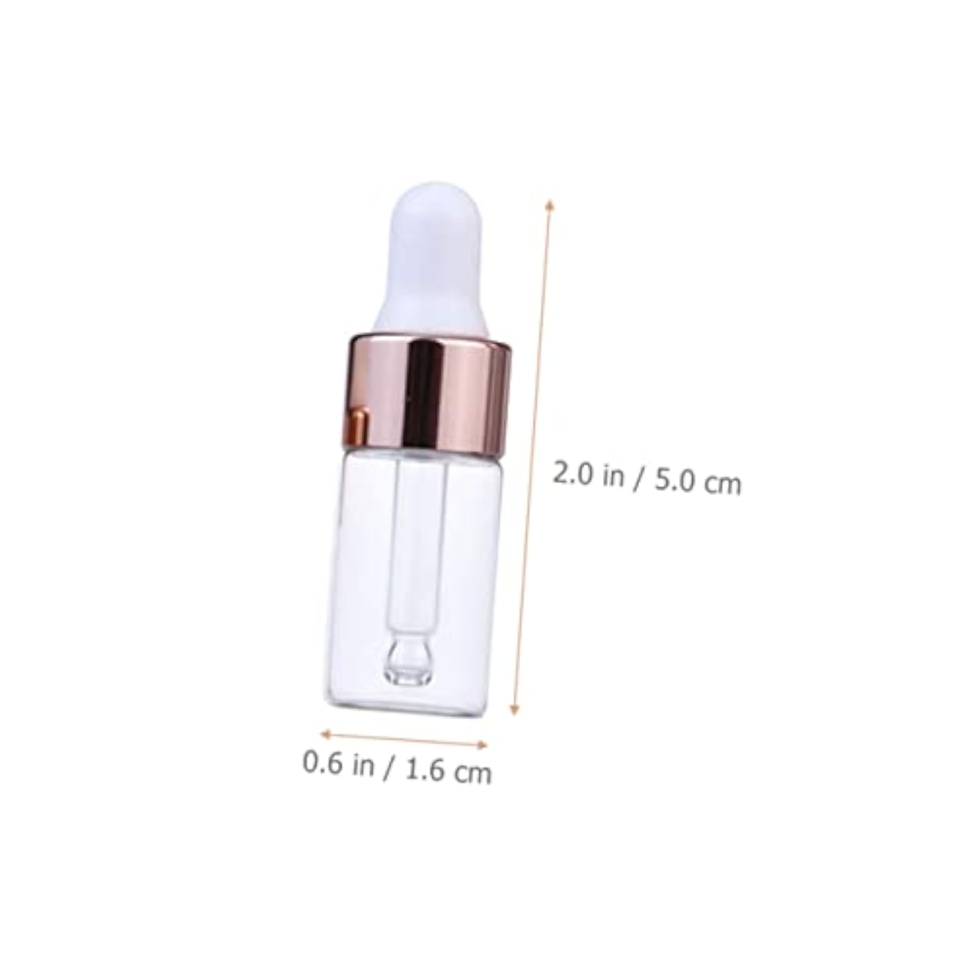 50pcs Clear Glass Dropper Bottles for Essential Oils