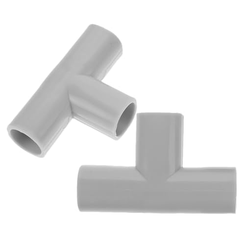 TOGEVAL Raccordi a t Per Tubi in Plastica Per Box Ragazzo Ragazza, Connettori a 3 Vie Per Recinzioni Di Sicurezza Interne, Kit 2 Pezzi Giunti Angolari Per Protezione Area Gioco in Casa