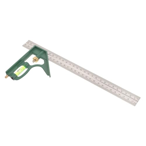 Kisangel 高精可能不錆鋼コンビネーションスクエア 木工用角定規 多機能測定ツール プロと向け正確な角ゲージ
