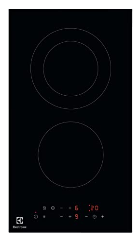 Plaque vitrocéramique ELECTROLUX 2900W 30cm, LHR3233CK