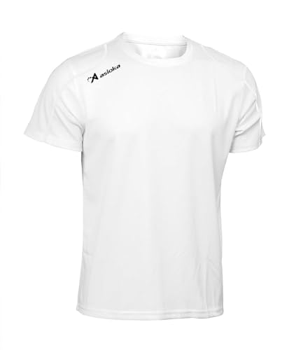 Asioka 75/09 Camiseta de Manga Corta, Unisex Adulto, Blanco, S