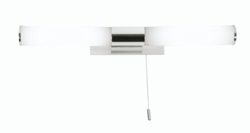 Lampe murale Tolka double luminaire chromé pour miroir de salle de bain