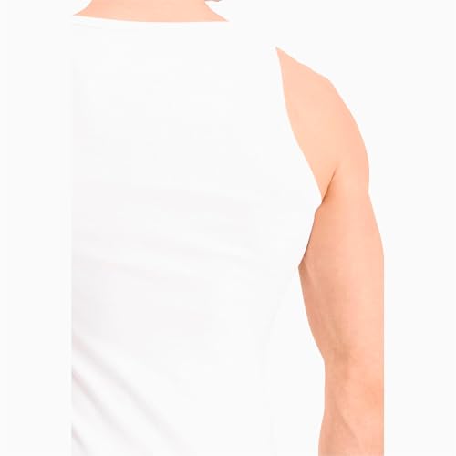 PUMA Homme Vest Tee-Shirt, Blanc, M EU PUMA Homme Vest Tee-Shirt, Blanc, M EU