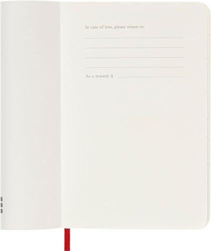 Moleskine Daily Planner, 12-Month Daily Agenda 2025, Soft Cover and Elastic Closure, ScarletRed Color, PocketFormat 9x14 cm - Image 4