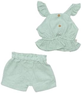 iklimix Fırfır Askılı 2’li Kız Bebek Yazlık Takım Mavi 12-18 AY