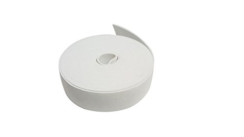 2.5CM de ancho 5 metros de largo Blanco viscosa elástico que hace punto elástico de la banda carrete con alta elasticidad