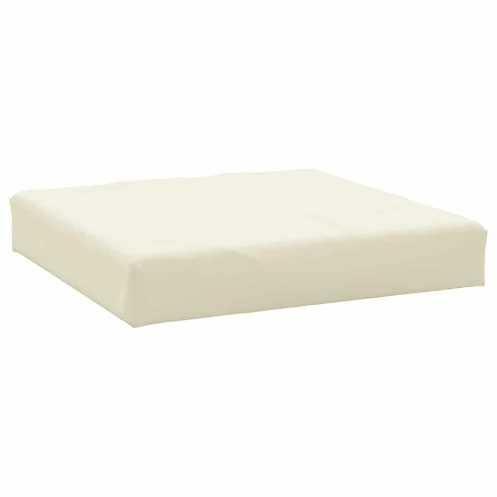 Cojín para palé de 3 piezas, color crema de tela Oxford, impermeable y resistente a las arrugas, relleno de fibra hueca y fibras de espuma para una comodidad óptima, ideal