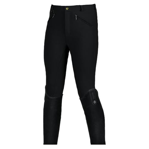 HORZE Active Self Patch Junior Breeches Black S
