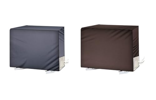 Image of Polyester Split Ac Cover Outdoor Unit For 1.5 Ton Capacity Ac,All Weather Cover /Dustproof /Water Resistant (Grey,Brown)