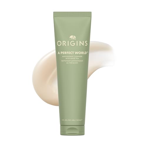 Origins A Perfect World Antioxidant Cleanser | For Dry and Combination Skin | With White Tea & Glycerin, 5 Fl Oz