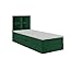 Produktbild Boxspringbett 80x200 - doppelbett - polsterbett mit bettkasten-  Bett mit Einer 80x200 Federkernmatratze H3 - kontinentales Bett - Schlafzimmerbett 80x200 Bettkasten mit Topper - Arizona Mini