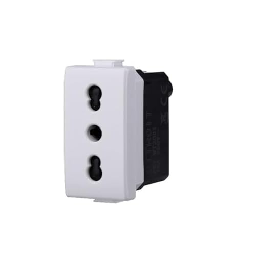 ETTROIT MODULI PRESE INTERRUTTORI SHUCKO PULSANTI USB DIMMER COMPATIBILE MATIX (MODULO PRESA BIPASSO)