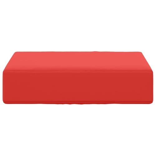Coussin d'assise extérieur haut de gamme rouge en polyester - 5