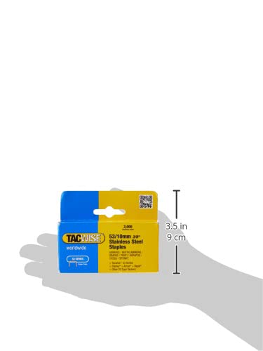 TACWISE 1270 Typ 53/10mm Edelstahlklammern, 10mm, 2000 Stück