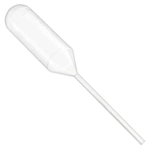 Globe Scientific Transfer Pipet, 136020-500, 4.0mL Capacity, Narrow Stem, Non-Sterile, Short, 85mm Length, Bulb Draw - 3mL, 500/Box