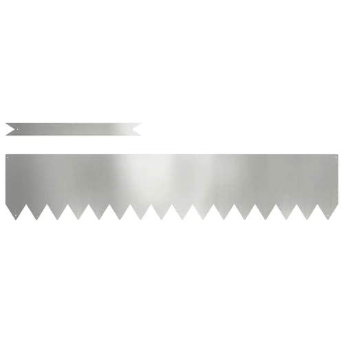 vidaXL Rive di Prato 10 PCS 100x0,5x20 cm Acciaio Galvanizzato