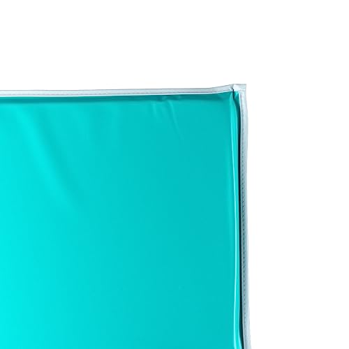 CASE Pack of 6 KinderMat Jr. Daydreamer, 2 inches Thick, 4-Section Rest Mat, 44\" x 19\" x 2\", Blue/Teal, 100% Made in USA (CASE of 6: 500225 2\" Jr. Daydreamer with Binding) - Thumbnail 5
