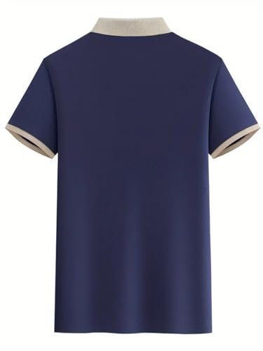 Image of TAGAS Mens Polo T-Shirt || Men's Color Block Polo Tshirt | Short Sleeve Casual Pullover with Collar |Casual Wear for Men | Mens Regular FIT T-Shirts