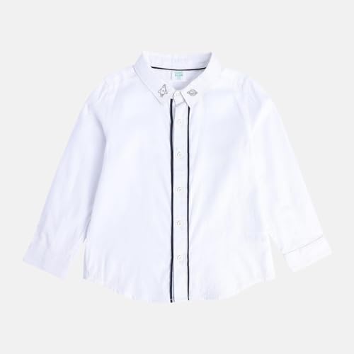 Image of miniklub Boys Collar Long Sleeve Knitted Cotton T-Shirt (Multi Color)
