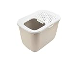 SAVIC Katzentoilette Hop In mit Einstieg von oben beige-weiss