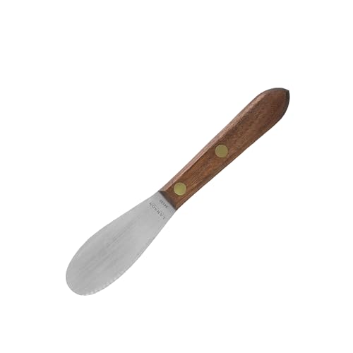 Épandeur à sandwich Lamson 34120 en acier inoxydable et manche en noyer de 15,2 cm