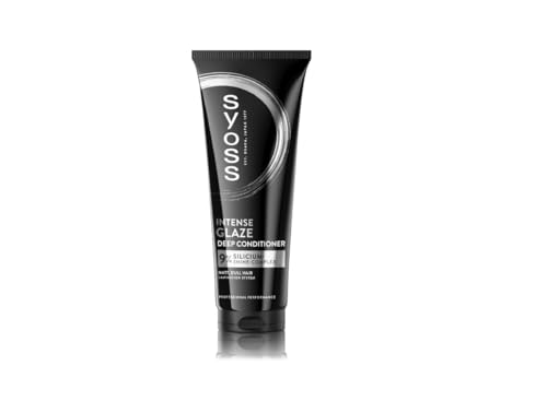 Syoss Intense Glaze Après-shampoing 250 ml – Après-shampoing professionnel profond, avec 9 % de complexe de silicium pour la brillance, la douceur et le démêlage facile, idéal pour les cheveux morts