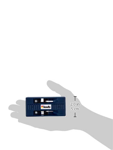 kwb Doppelseitiger Kantenschneider (2 Längenschneider und 4 Fase-Messer, 40 mm in Blau)