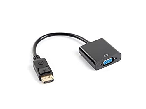 LANBERG Adaptador DISPLAYPORT A VGA 1080P 60HZ 0.20M Negro AD 0002 BK