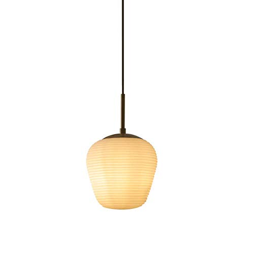 Lámpara colgante de diseño japonés con acabado en vidrio selecto y base E27 2