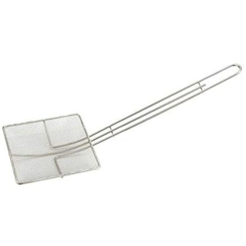 Update International SKR-1 Fryer Skimmer - Mesh 6-3/4" Square, Fine Mesh