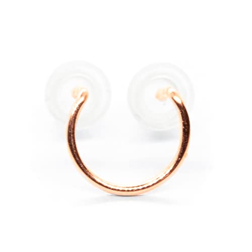Double-Lobe-Circle-Piercing-Multiple-Round-Earring-2-Hole-Stud-Hoop-Post-Ear-Jewelry