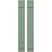 Ekena Millwork ARW101BB207X67TGH Americraft Two 2 Exterior Real Wood Joined Board-n-Batten Shutters (Per Pair), 7"W x 67"H, Track Green