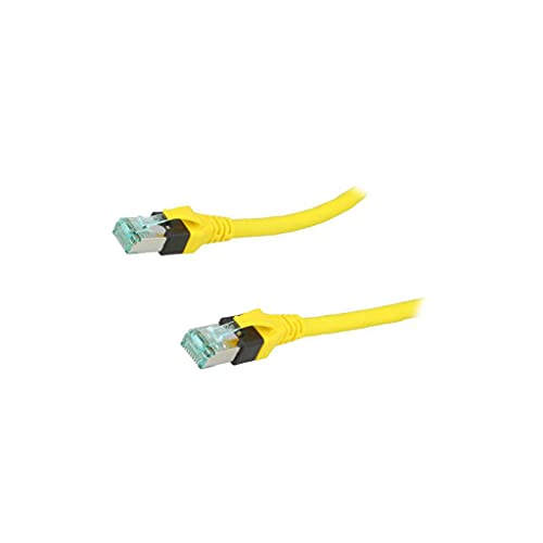 Câble S/FTP Cat 6 cuivre pur jaune 1,5m 26AWG anti-interférence Harting 9474747110