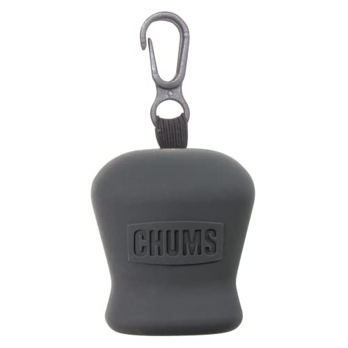 Chums Pouch Microfiber Lens Cloth - Portable Lens & Screen Cleaner Cloth Keychain (Black), Standard (30055)