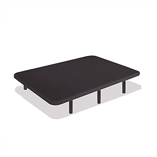 DREAMNITE Base Tapizada Tejido 3D Antideslizante, Estructura 30x40 mm, 5 Barras Transversales, Color Negro, Incluye Patas metálicas de 10cm, Base Tapizada 160 x 190 cm