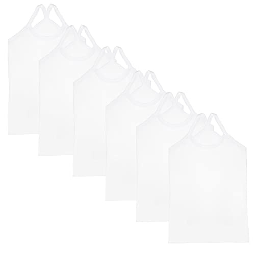 Phedrew Girls Dance Tank Tops Cotton Cami Tank Scoop Neck Undershirts 6-Pack