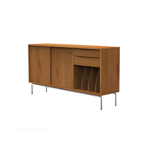 MIROOOO Aparador Armario De Cocina Vitrina nórdica for vinos, Vitrina Auxiliar for Comedor, Vitrina for Sala de Estar, Vitrina de Almacenamiento de Estilo japonés con Puerta Mueble Bar